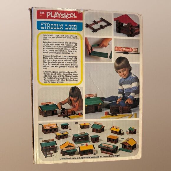 Vintage 1978 Lincoln Logs #887 General Store Post Office Pony Express 170+ Pcs - Picture 13 of 13